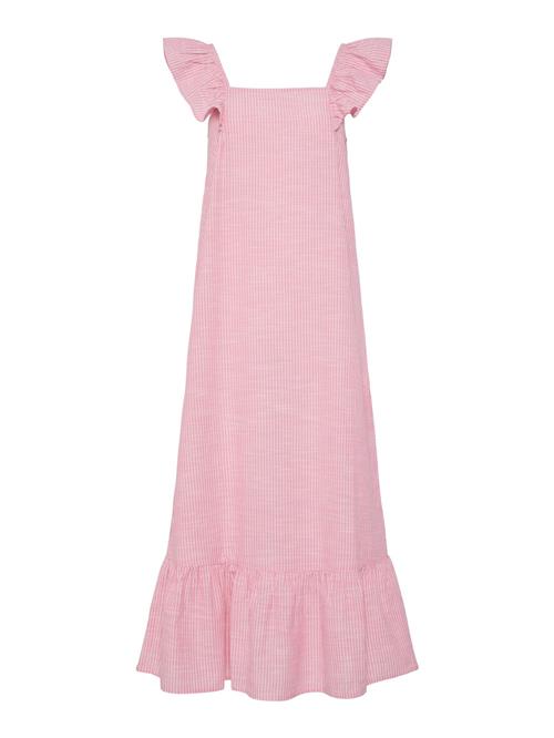 PIECES Sommerkjole 'PCApia'  gammelrosa / hvid
