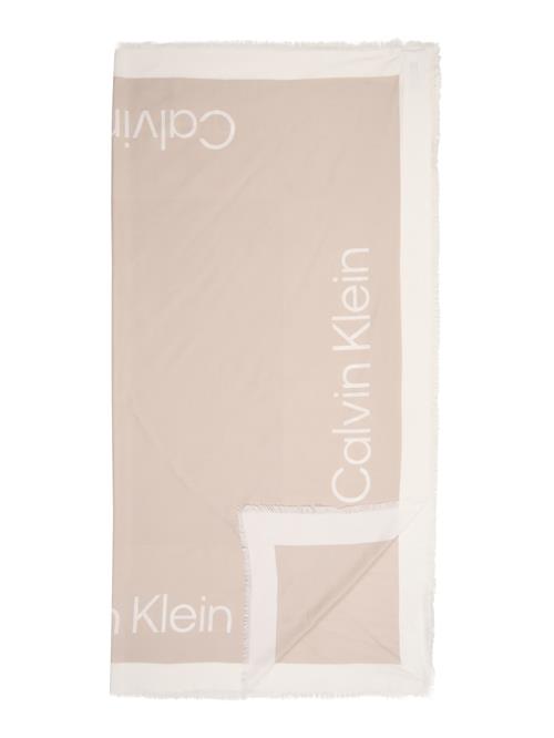 Calvin Klein Tørklæde  nude / hvid