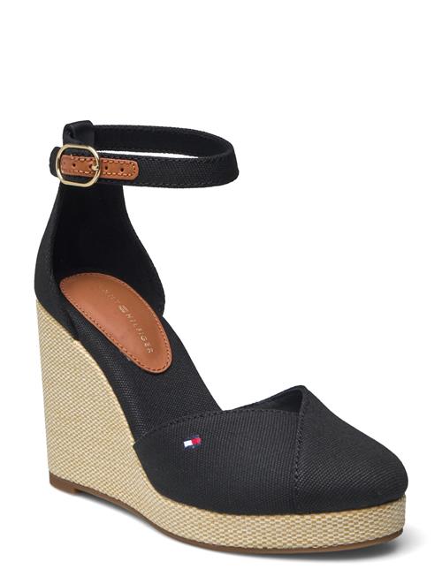 Flag High Wedge Espad Closed Toe Tommy Hilfiger Black