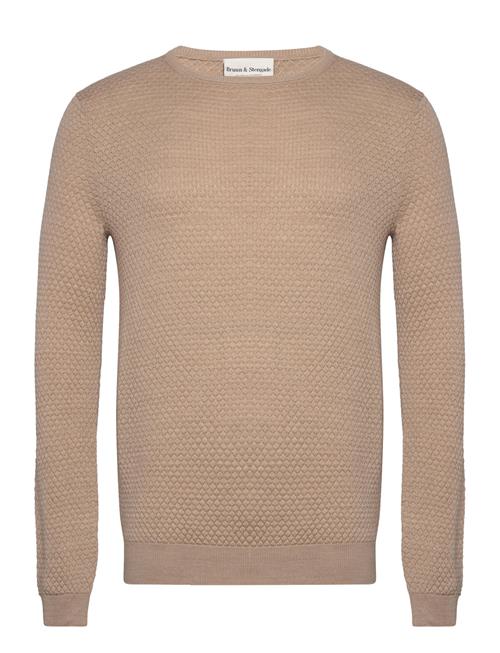 Bs Irving Regular Fit Knitwear Bruun & Stengade Beige