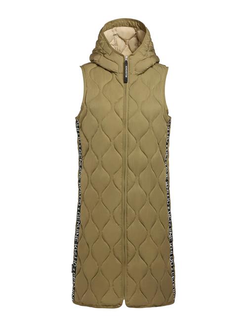 khujo Vest 'Jady'  oliven / sort / hvid