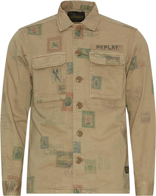 REPLAY All-Over Print Overshirt
