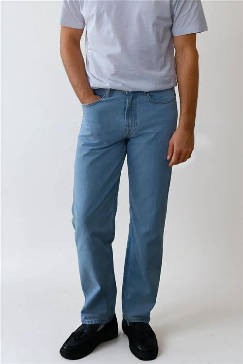 Noah Loose Fit Jeans - Lyseblå Denim - 33/32 - TeeShoppen
