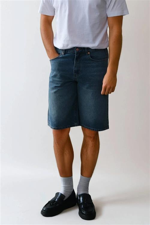 Denim Shorts Loose - Blå - 33 - TeeShoppen