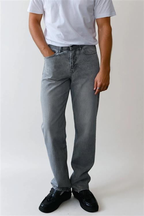 Noah Loose Fit Jeans - Grå Denim - 34/32 - TeeShoppen