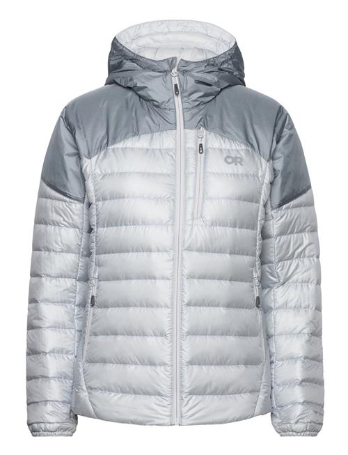 W Helium Down Hoodie Outdoor Research Silver