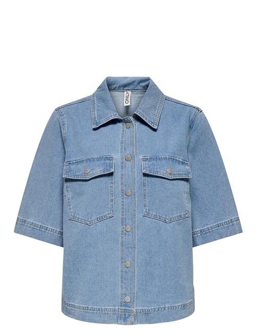 Onlbelle S/S Shirt Dnm Gua Noos ONLY Blue