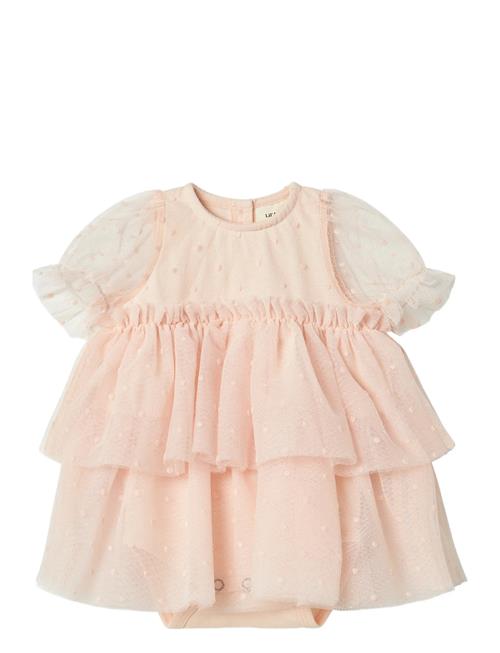Nbffrilla Ss Loose Tulle Body Dress Lil Lil'Atelier Pink