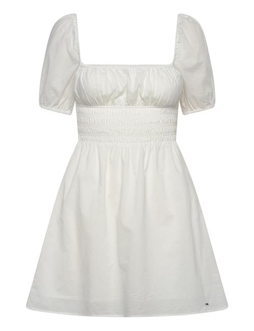 Tjw Cotton Voile Mini Dress Ext Tommy Jeans White