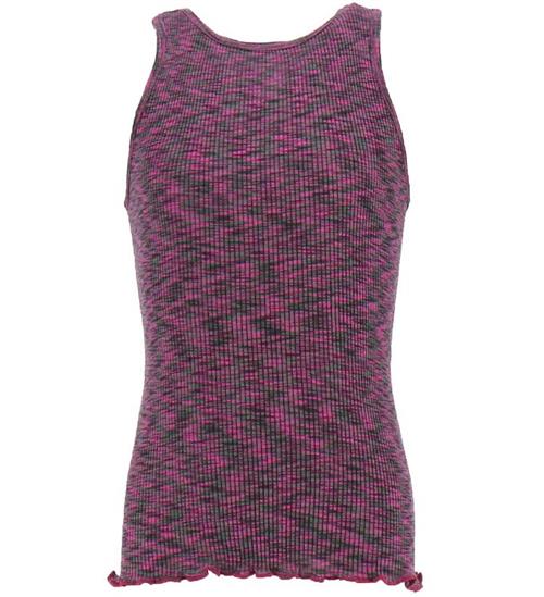 Rosemunde Tanktop - Silke/Bomuld - Deep Sea Space Dye