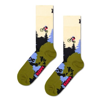 Happy socks Strømper Mountain Bike Sock Flerfarvet bomuld Str 36/40