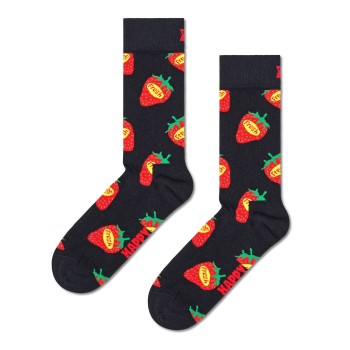 Happy socks Strømper Strawberry Sock Sort Str 36/40