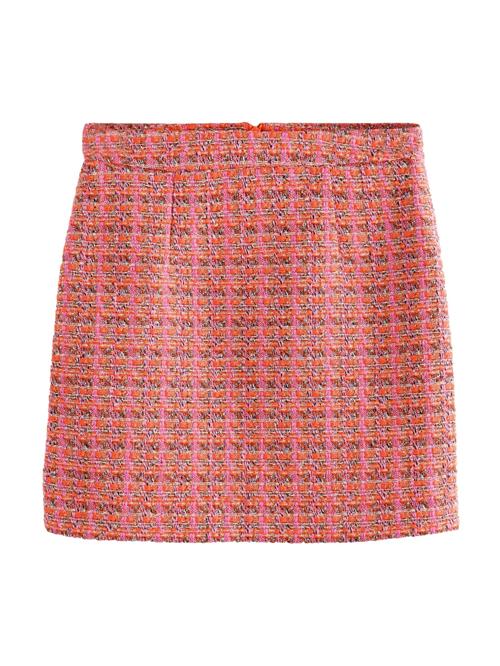Next Nederdel  mørkeorange / lys pink / sort / hvid