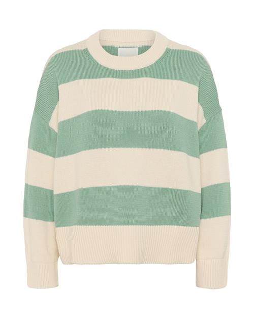 Se Part Two Pullover i overstørrelse 'Serafine'  ecru / jade ved About You