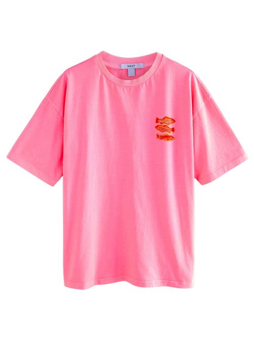 Next Shirts 'Sardine Matchbox'  lysebeige / mørkeorange / lys pink / blodrød