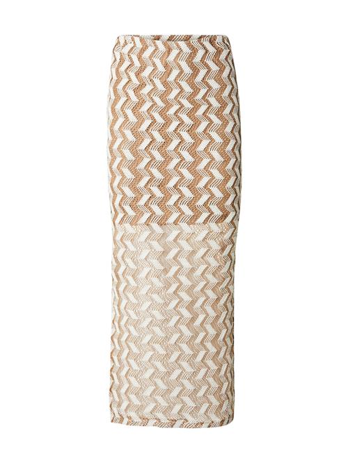 VERO MODA Nederdel 'VMTIKKA'  camel / hvid