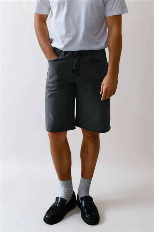 Denim Shorts Loose - Grå - 34 - TeeShoppen