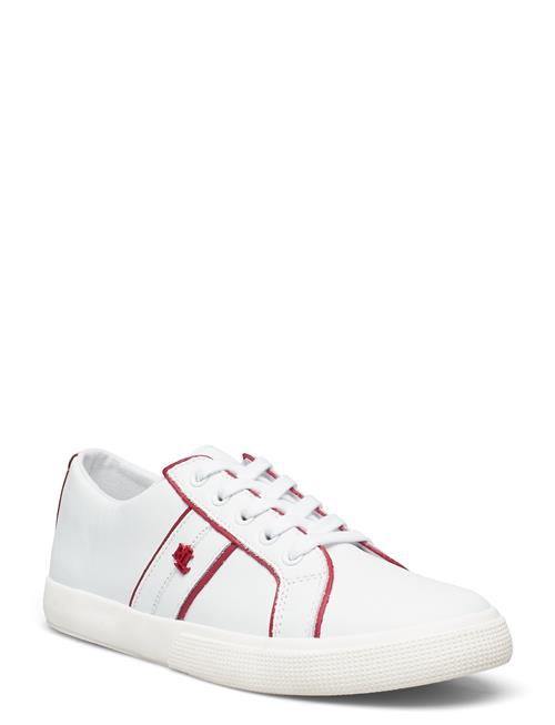 Act Lthr/Sft Nappa-Janson2 Ppng-Sk- Lauren Ralph Lauren White