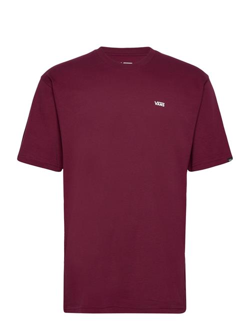 Mn Left Chest Logo Tee VANS Burgundy