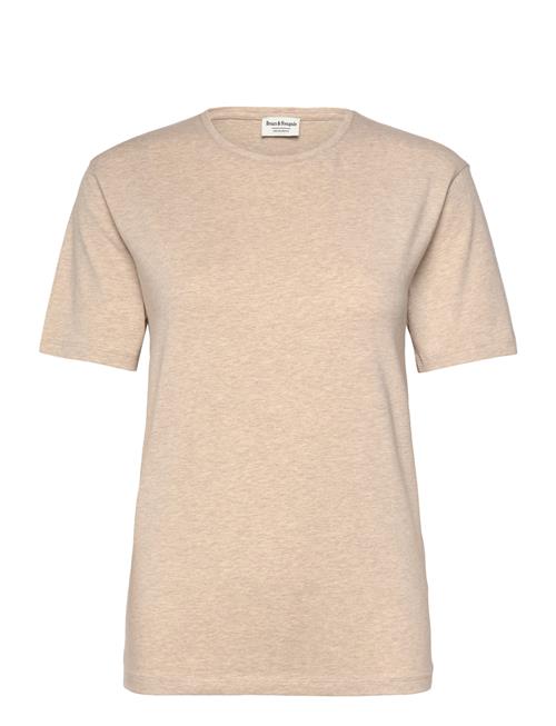 Bs Abel Slim Fit T-Shirt Bruun & Stengade Beige