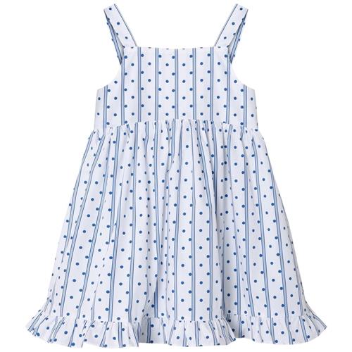 Fliink Polka Kjole Cloud Dancer Dot Aop | Hvid | 4 years