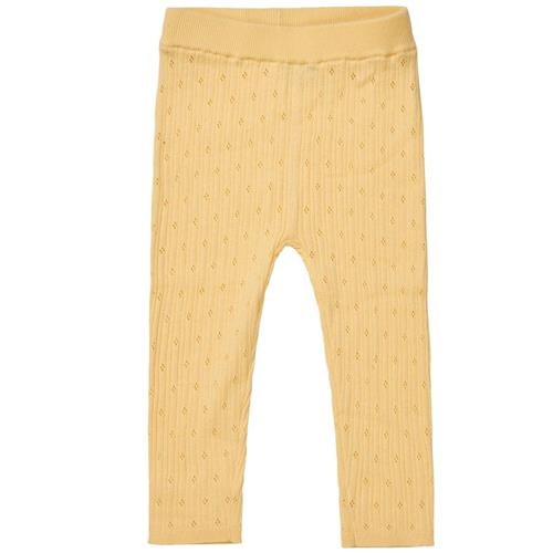 FUB Pointelle-leggings Vanilla | Gul | 62 cm