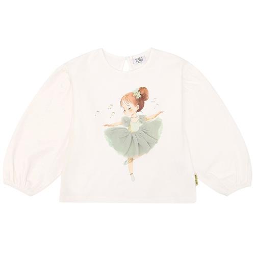 Hust&Claire Alma Langærmet T-shirt Ivory | Hvid | 98 cm