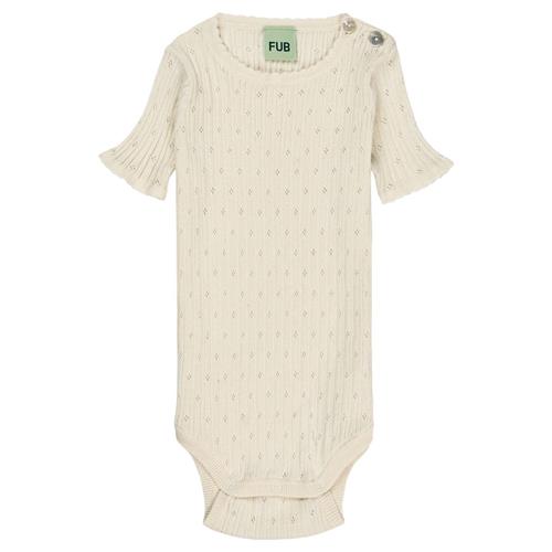 FUB Pointelle Baby Body Ecru |  | 80 cm