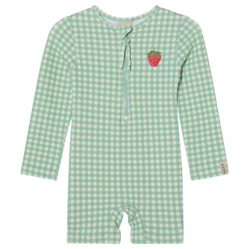 Kuling Paros UV-dragt Mint Check | Grønn | 98/104 cm