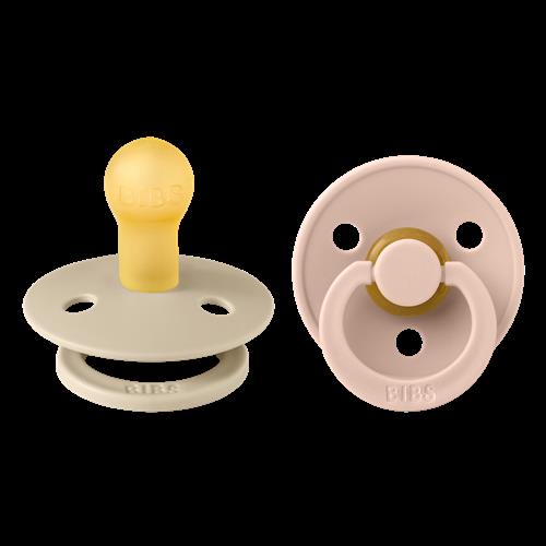 BIBS 2-Pack BIBS Colour Sut Af Latex Vanilla / Blush  Latex Vanilla/Blush 0+ Months  Lyserød  0+ måneder 0+ Unisex
