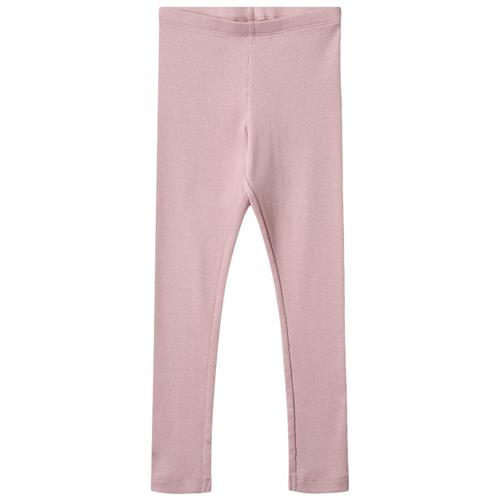 Wheat Maddy Ribbede Leggings Lavender Mist | Lilla | 104 cm