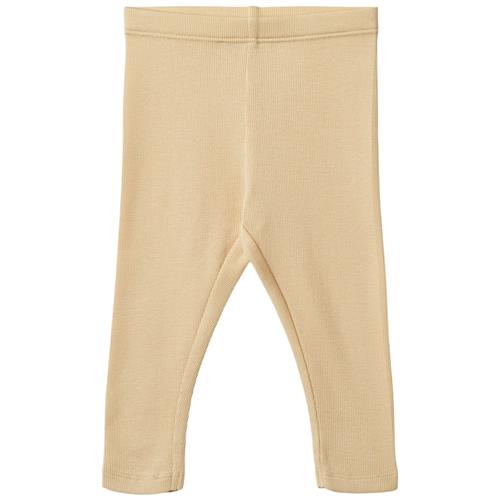 Wheat Maddy Ribbede Leggings Macadamia | Beige | 80 cm
