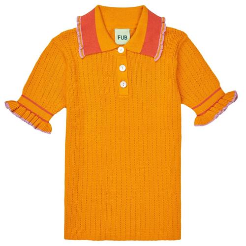 FUB Poloshirt Med Flæser Sunflower | Orange | 110 cm