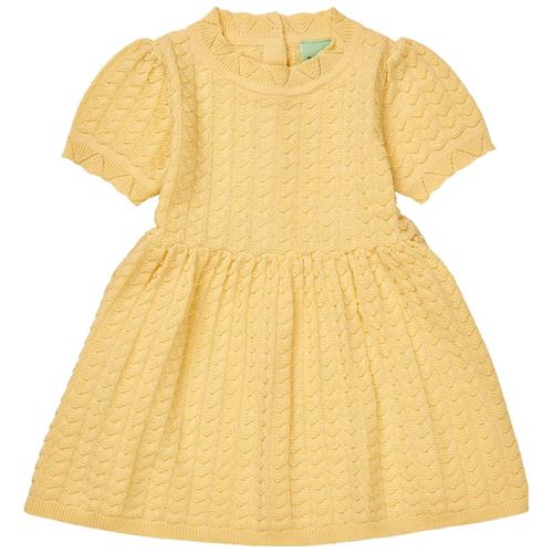 FUB Strikket Kjole Vanilla | Gul | 80 cm