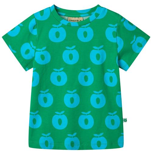 Småfolk Apples T-shirt Småfolk Green 5-6 Y  Grøn  5-6 år  mand