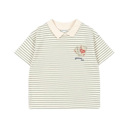 Konges Sløjd GOTS RHW X KS Gameon Tee Terra Stripe | Grønn | 2 years