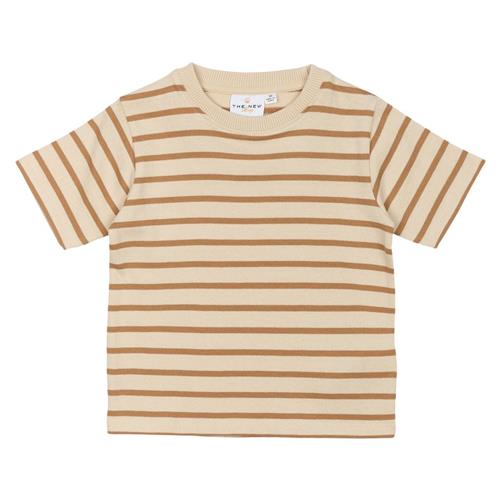 The New Siblings GOTS Nat Uni Tee Indian Tan Striped | Brun | 86 cm