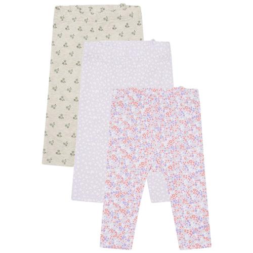 Hust&Claire Liva 3-pak Leggings Wheat Melange | Lyserød | 86 cm
