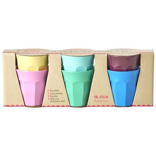 RICE A/S 6-Pack Small Kopper I Melamin Show Your Colors One Size    One Size  Unisex