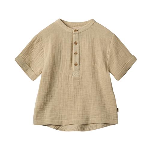 Wheat GOTS Svend Kortærmet Skjorte Soft Sand | Beige | 110 cm
