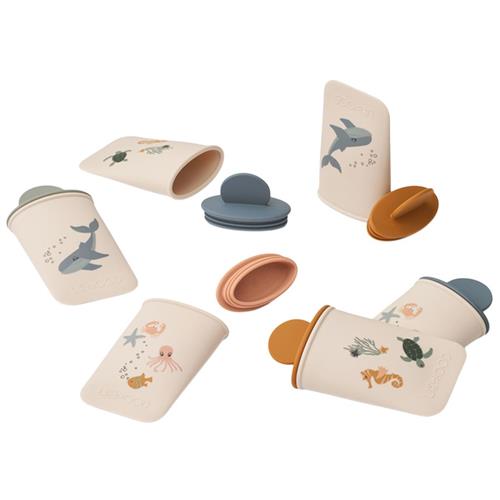 Liewood Malik Mini Ispinde 6-pak Sea Creature / Sandy | Beige | 0