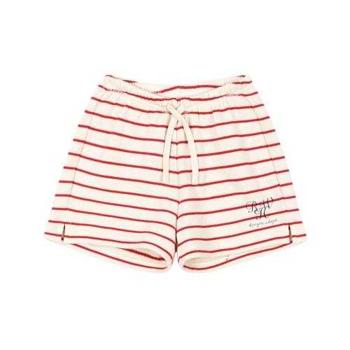 Konges Sløjd GOTS RHW X KS Largo Sweatshorts Porta Tripe | Hvid | 18 months