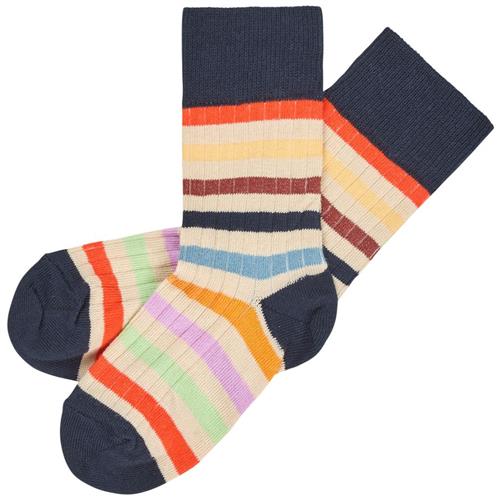 FUB Classic Stripe Sokker Dark Navy/multi Stripe | Marine blå | 29-32 EU
