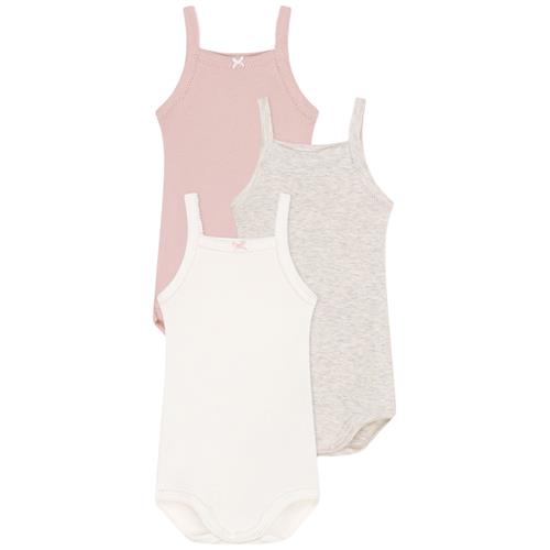 Petit Bateau 3-pak Ærmeløse Baby-bodyer Montelimar Chine | Lyserød | 3 months