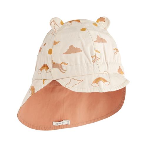 Liewood GOTS Gorm Vendbar Solhat Med Ører Dream Ecru |  | 9-12 months
