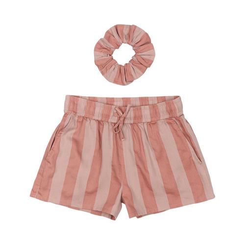 The New Ofelia Shorts Old Rose Striped | Lyserød | 5-6 years
