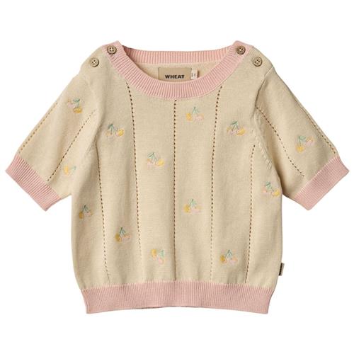 Wheat GOTS Malvina Strikket Top Sandshell | Beige | 86 cm