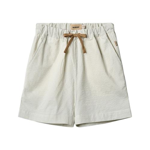 Wheat GOTS Cuba Shorts Summer Blue Stripe | Blå | 128 cm
