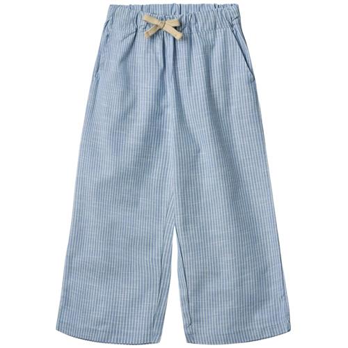 Wheat GOTS Sasha Bukser Blue Stripe | Blå | 104 cm