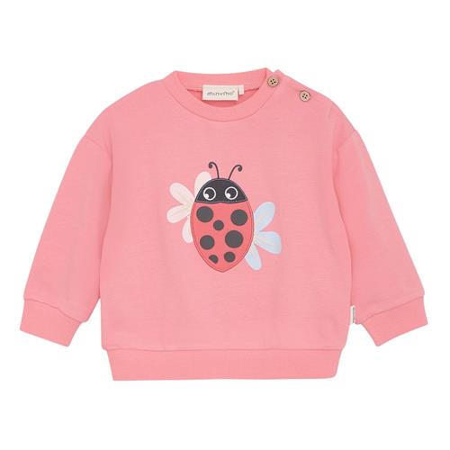 Minymo Sweatshirt Strawberry Pink 62 cm  Lyserød  62 cm  Unisex